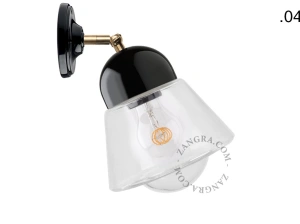 lampa porcelana ze szklanym kloszem