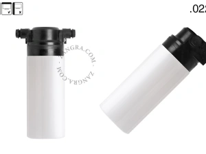 badrum svart vägglampa med glasskärm - IP54