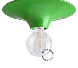 rund grøn væg- eller loftslampe - Ø 26 cm