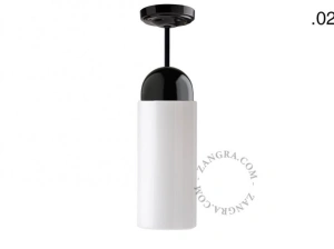 lampa porcelana ze szklanym kloszem