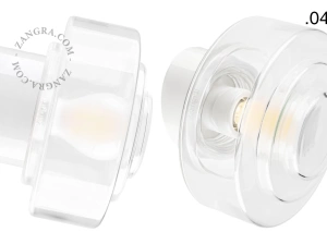 biała porcelanowa lampa ścienna David - Ø 10 cm