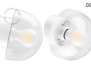 biała porcelanowa lampa ścienna David - Ø 10 cm