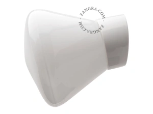 badeværelse væglampe i porcelæn med glasskærm – Ø 10cm - IP54