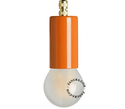 lacquered socket - orange