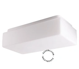 taklampa i blåst glas för badrum – 34cm - IP43