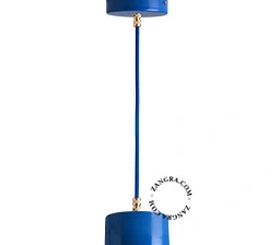 lampada a sospensione blu - Ø 10 cm