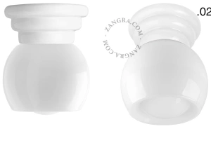 white porcelain Art Deco light Daniel