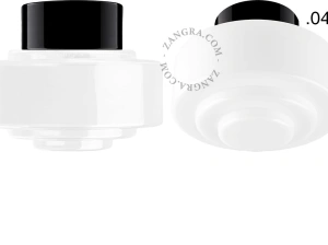 black porcelain lamp David - Ø 10cm