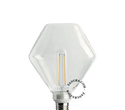 E27 dimbar filament LED ljuskälla - diamant - 2700K - 4W