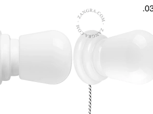 white porcelain Art Deco table or wall light