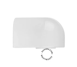 aplique blanco de porcelana Agnes