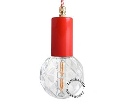 röd pendellampa