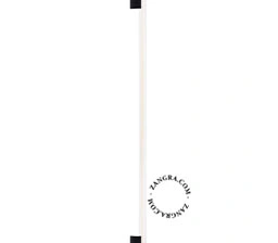 aplique o plafón S14s de porcelana negra – tubo LED prismático – 100cm