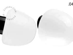 czarna porcelanowa lampa ścienna David - Ø 10 cm