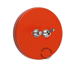 interruptor vermelho - interruptor e botão de pressão bidireccional ou simples niquelado