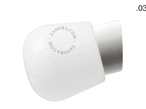 badeværelse væglampe i porcelæn med glasskærm – Ø 10cm - IP54