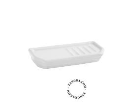 saboneteira Belle em porcelana branca
