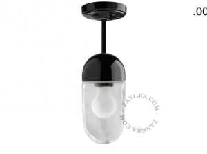 lampa porcelana ze szklanym kloszem