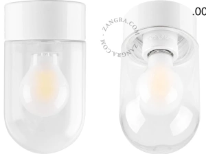 Leuchte David aus weißem Porzellan - Ø 10 cm
