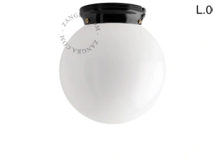czarna porcelanowa lampa Art Deco Chaella