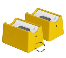 portalampade S14s gialle per lampadina a bastoncino