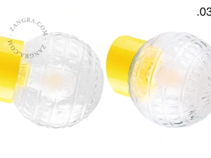 yellow porcelain wall light David - Ø 10 cm