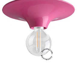 applique ou plafonnier rose - Ø 26 cm