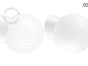 biała porcelanowa lampa ścienna David - Ø 10 cm
