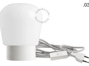 Tisch- oder Wandleuchte aus Porzellan - Glaskugel - Ø 10 cm