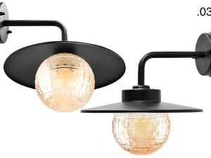 black wall light Eduardo - IP54