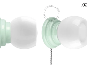 green porcelain Art Deco table or wall light