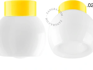 lámpara de porcelana amarilla David - Ø 10 cm