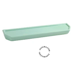 zielona porcelanowa półka łazienkowa Beau