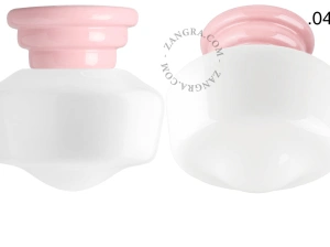 pink porcelain Art Deco light Daniel