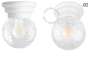 white porcelain Art Deco light Daniel