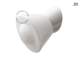 applique blanche - globe en verre - Ø 11 cm