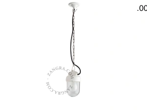 hanglamp van porselein en glas  - IP54