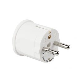 spina maschio CEE 7/7 bianca