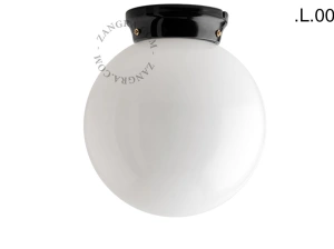 czarna porcelanowa lampa Art Deco Chaella