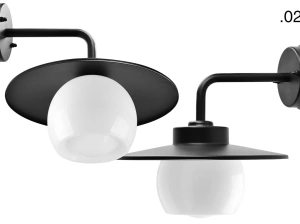 black wall light Eduardo - IP54