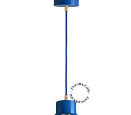 blå pendellampe - Ø 8,5 cm