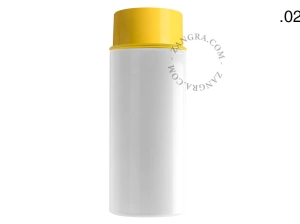 lampa ścienna lub sufitowa żółta - szklany klosz - Ø 10cm