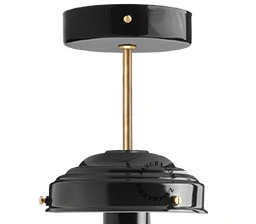 svart/mässing taklampa