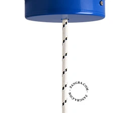 lacquered ceiling rose - blue