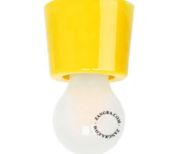 żółta porcelanowa lampa Annie