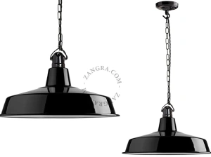black metal pendant light - Ø 40 cm