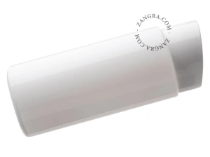badeværelse væglampe i porcelæn med glasskærm – Ø 10cm - IP54