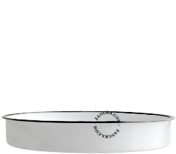 Schüssel aus weißer Emaille - Ø 31,5cm