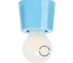 jasnoniebieska porcelanowa lampa Annie