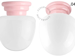 pink porcelain Art Deco light Daniel